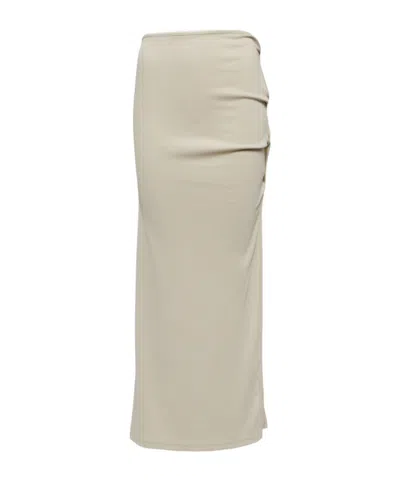 Christopher Esber Open Twist Ribbed-knit Maxi Skirt In Neutral