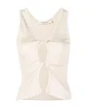 Christopher Esber Open Twist Tank Top In White