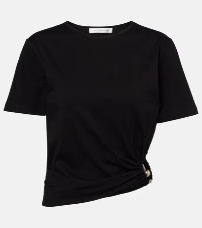 CHRISTOPHER ESBER ORBIT COTTON JERSEY CROP TOP