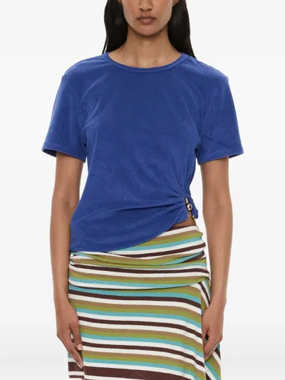Christopher Esber Orbit Crew Neck T-shirt In Brown