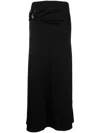Christopher Esber Orbit Cut-out Flared Maxi Skirt In Schwarz
