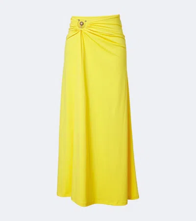 Christopher Esber Orbit Gathered Maxi Skirt In White