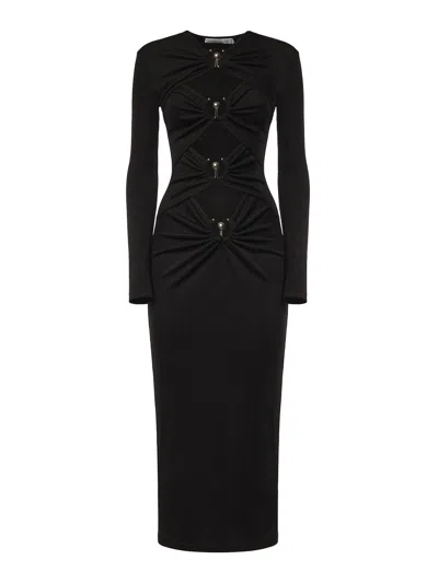 CHRISTOPHER ESBER ORBIT MIDI DRESS WITH CUT-OUTS