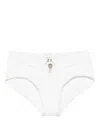 Christopher Esber Orbit Ruched Bikini Bottoms In White