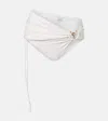 Christopher Esber Orbit Ruched Bikini Bottoms In White