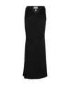 Christopher Esber Orbit Ruched Maxi Skirt In Black