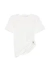 Christopher Esber Orbit Ruched T-shirt In White