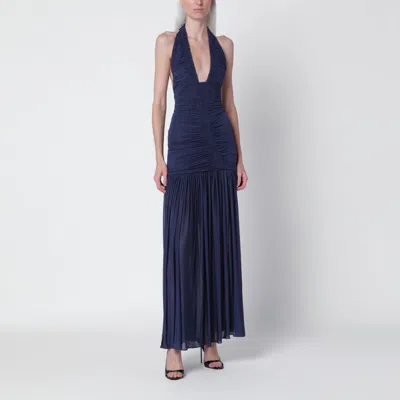 Christopher Esber Orion Ink Mini Rayon-blend Dress In Blue