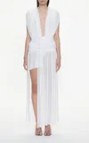 Christopher Esber Orion Layered Midi Skirt In White