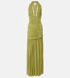 Christopher Esber Orion Ruched Gown In Green