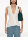 Christopher Esber Orion Ruffled Top In White