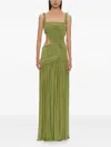 Christopher Esber Orion Separation Abendkleid Mit Cut-out In Green