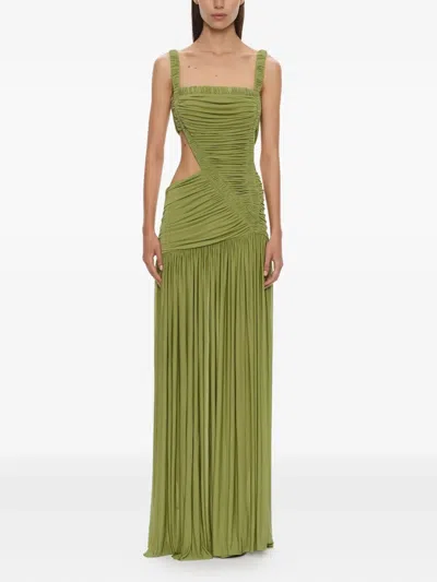 Christopher Esber Orion Separation Abendkleid Mit Cut-out In Green