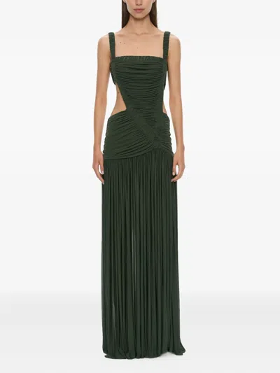 Christopher Esber Orion Separation Abendkleid Mit Cut-out In Green