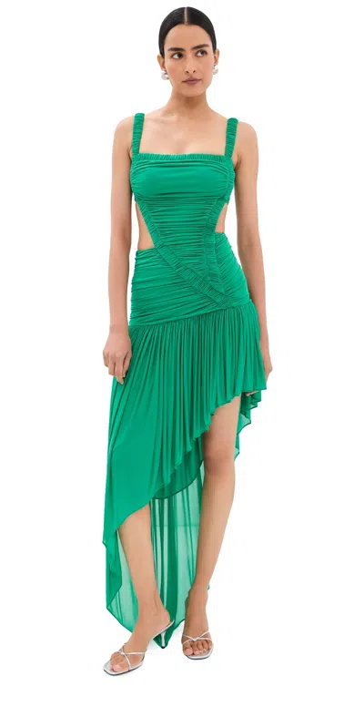 Christopher Esber Orion Separation Swept Gown Malachite