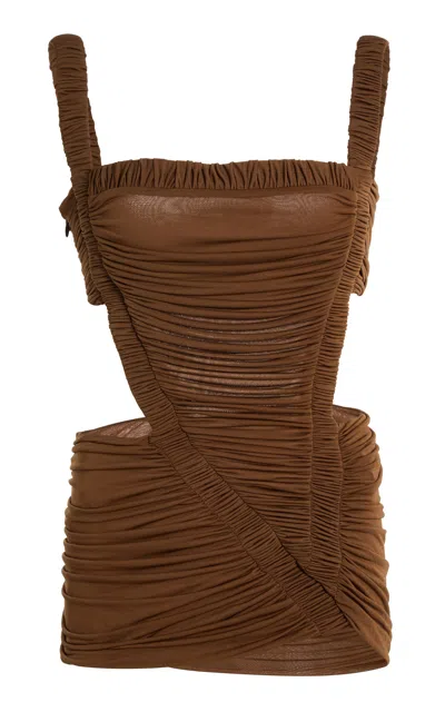 Christopher Esber Orion Separation Top In Brown