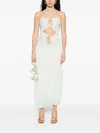 Christopher Esber Paisley-ring Dress In White