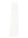 Christopher Esber Cut-out Gathered Dress In White