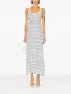 Christopher Esber Palais Geometric-patterned Midi Dress In Multi