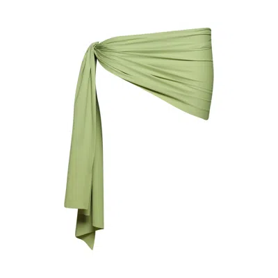 Pre-owned Christopher Esber Pareo Wrap Lycra Skirt 'fresh Lime' | Green | Women's Size 6