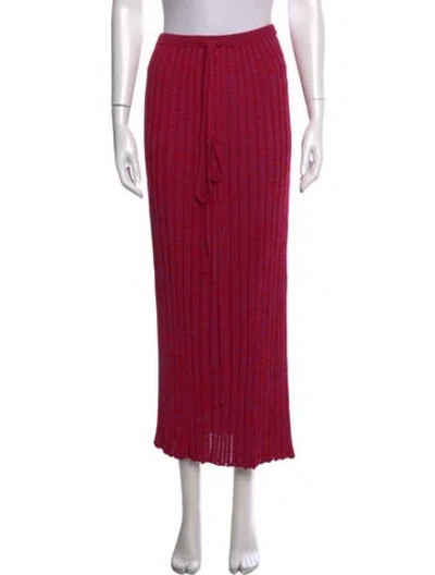 Pre-owned Christopher Esber Patterned Long Skirt W/ Tags In Purple