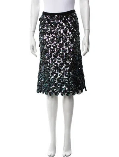 Pre-owned Christopher Esber Patterned Midi Length Skirt W/ Tags In Multicolor