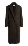 Christopher Esber Pieno Tailored Felt Coat In Black