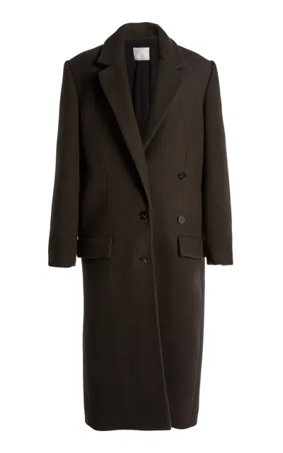 Christopher Esber Pieno Tailored Felt Coat In Black