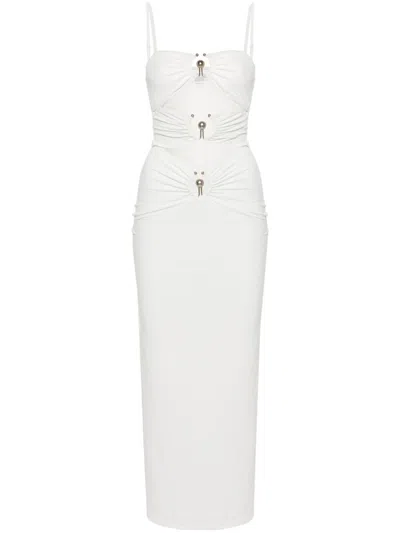 CHRISTOPHER ESBER PIERCED ORBIT MIDI DRESS
