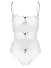 Christopher Esber Orbit Cutout One Piece Swimsuit In White