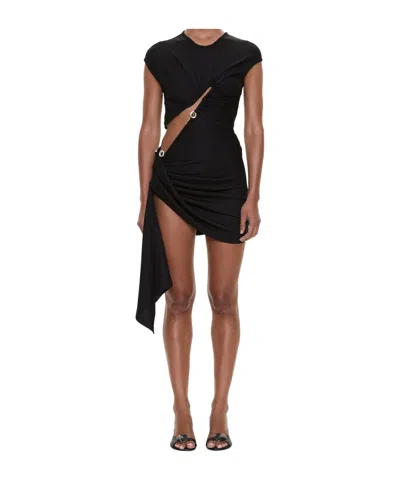 Christopher Esber Pleated Draped Dress In Transparent