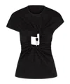 Christopher Esber Cut-out Ribbed Top In Black