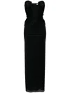 Christopher Esber Plunge Strapless Dress In Black