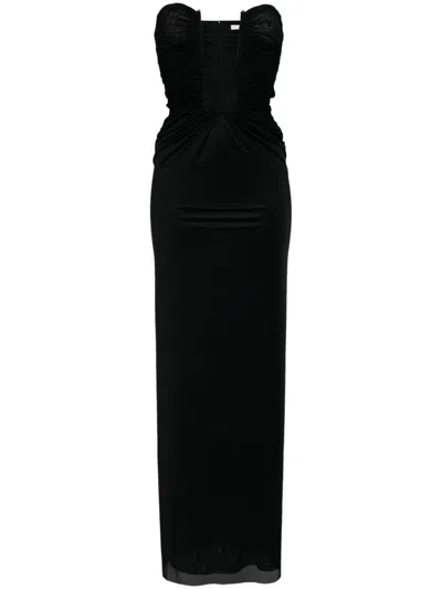 Christopher Esber Plunge Strapless Dress In Black