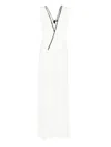 Christopher Esber Plunge V-neck Dress In White