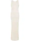 Christopher Esber Pointelle Fractus Tank Midi Dress In Neutrals