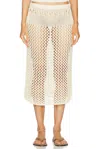 Christopher Esber Pointelle Fractus Skirt In Cream