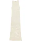 Christopher Esber Pointelle Fractus Tank Midi Dress In Neutrals
