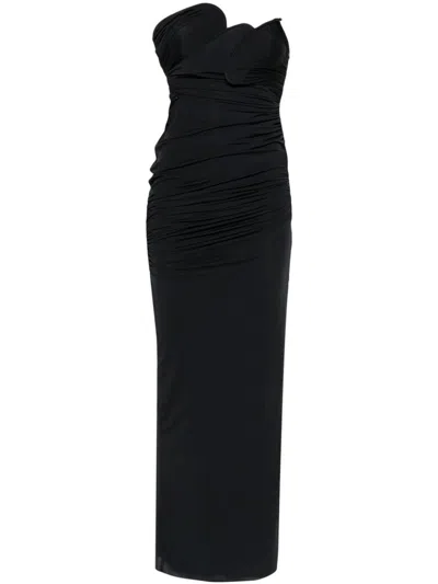 Christopher Esber Pre Jersey Long Dress In Black