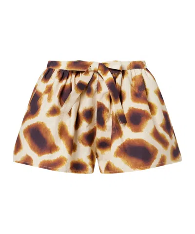 Christopher Esber Printed Cotton Shorts In Multi