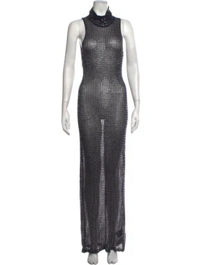 Pre-owned Christopher Esber Printed Long Dress In Multicolor