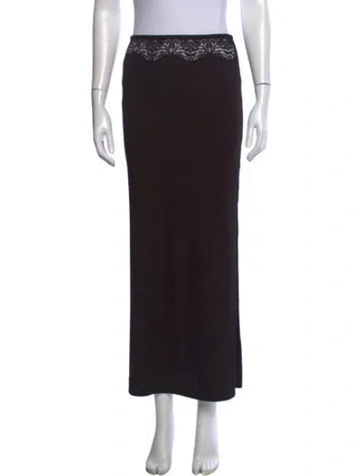 Pre-owned Christopher Esber Printed Midi Length Skirt In Black