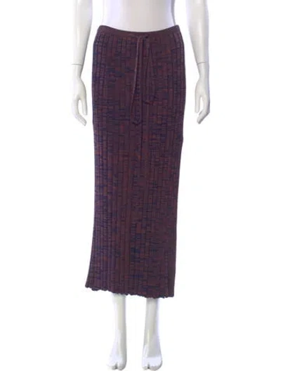 Pre-owned Christopher Esber Printed Midi Length Skirt In Purple