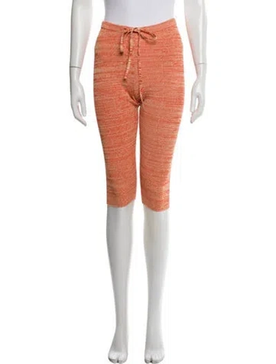 Pre-owned Christopher Esber Printed Skinny Leg Pants In Orange