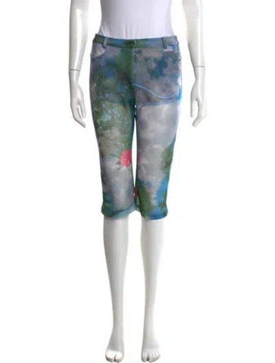 Pre-owned Christopher Esber Printed Straight Leg Pants In Blue