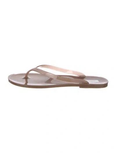 Pre-owned Christopher Esber Pvc Flip Flops In Neutral