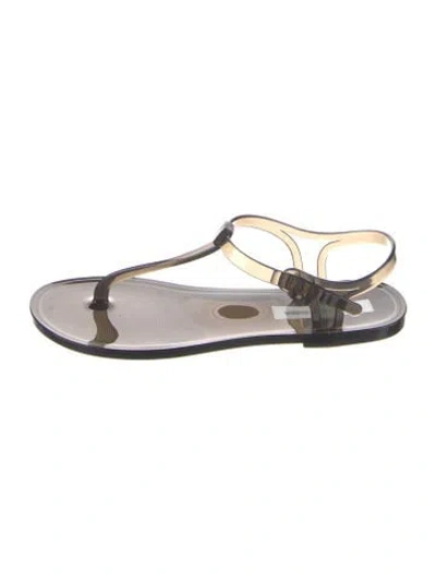 Pre-owned Christopher Esber Pvc T-strap Sandals In Multi