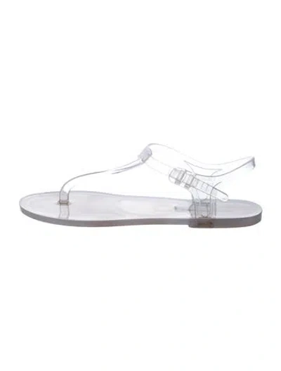 Pre-owned Christopher Esber Pvc T-strap Sandals In Transparent
