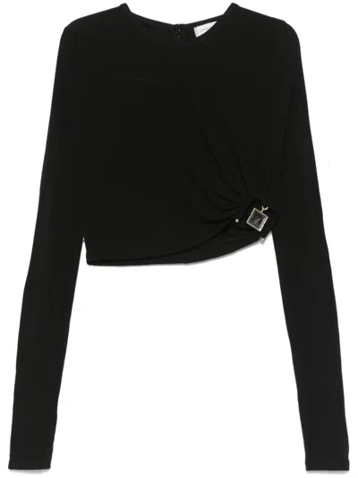 CHRISTOPHER ESBER LANGARMSHIRT MIT QUARZAPPLIKATION
