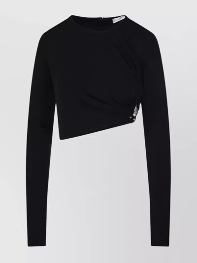CHRISTOPHER ESBER QUARTZ L/S TOP FEATURING ASYMMETRIC DESIGN